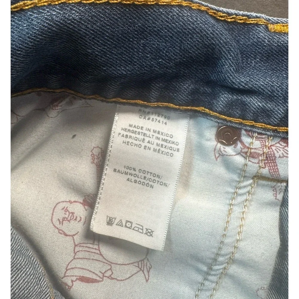 True‎ Religion Mens Jeans 32x26 Straight Leg Blue Denim World Tour Flap Joey Y2K